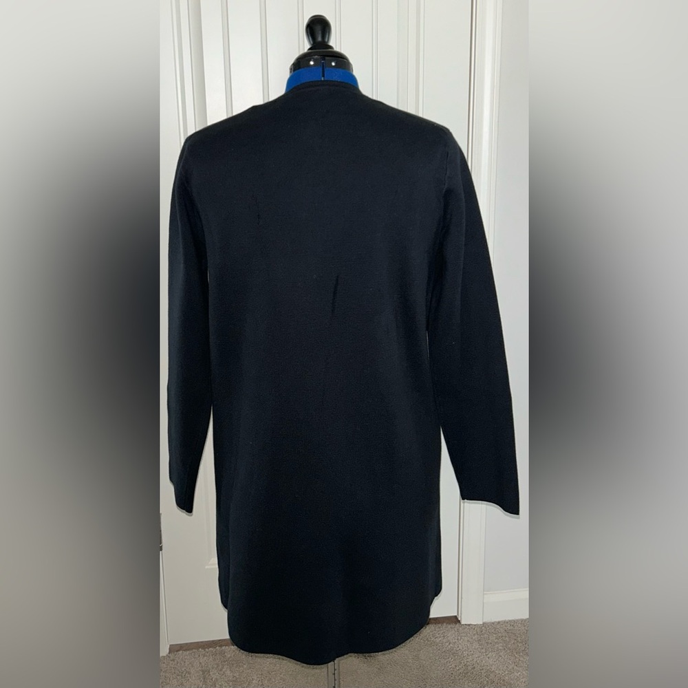 J.Crew Women’s Black Giselle Sweater Blazer with Gold Buttons - Picture 6 of 7